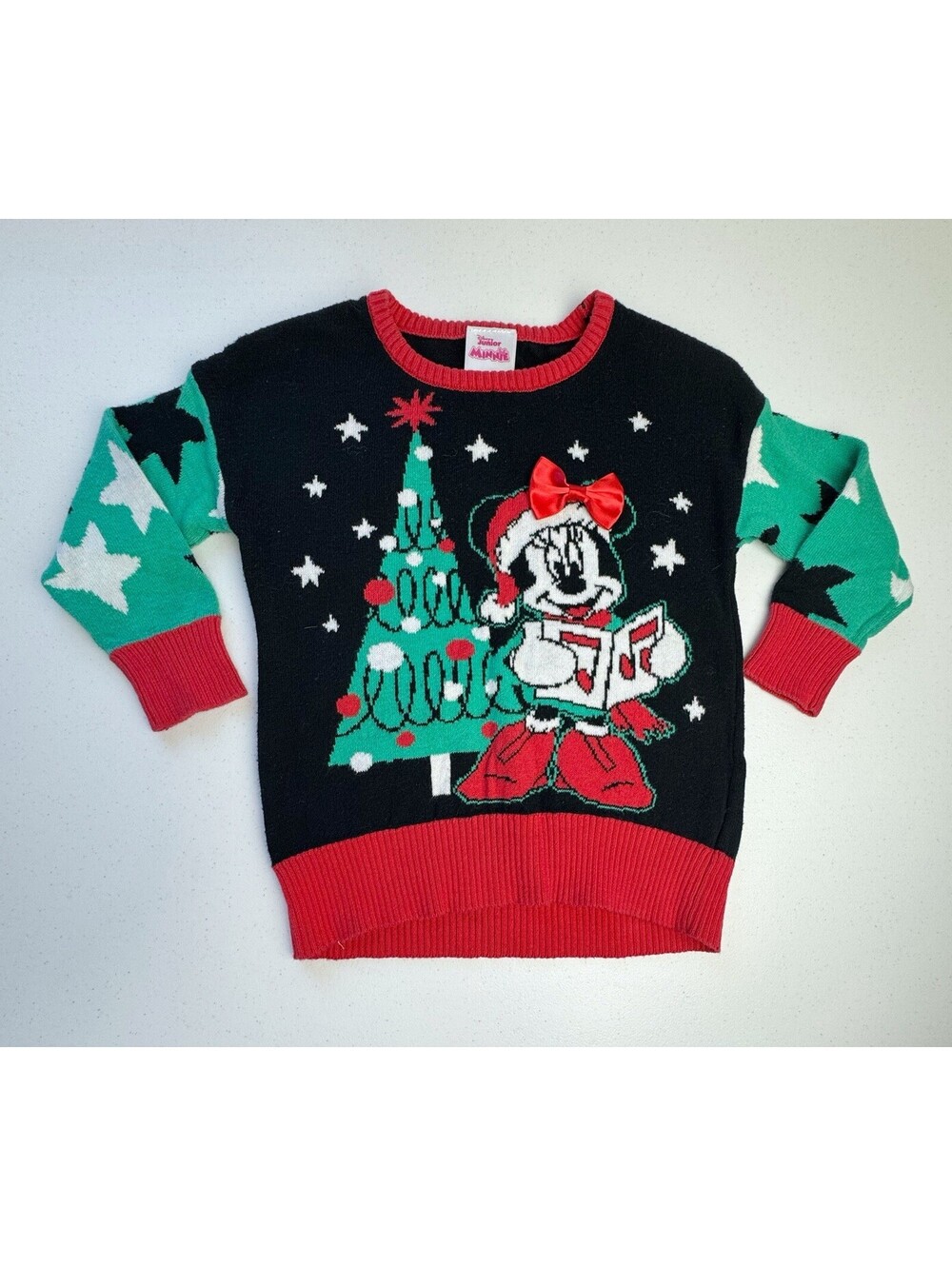 Disney Junior Minnie Mouse Christmas Sweater 12 months